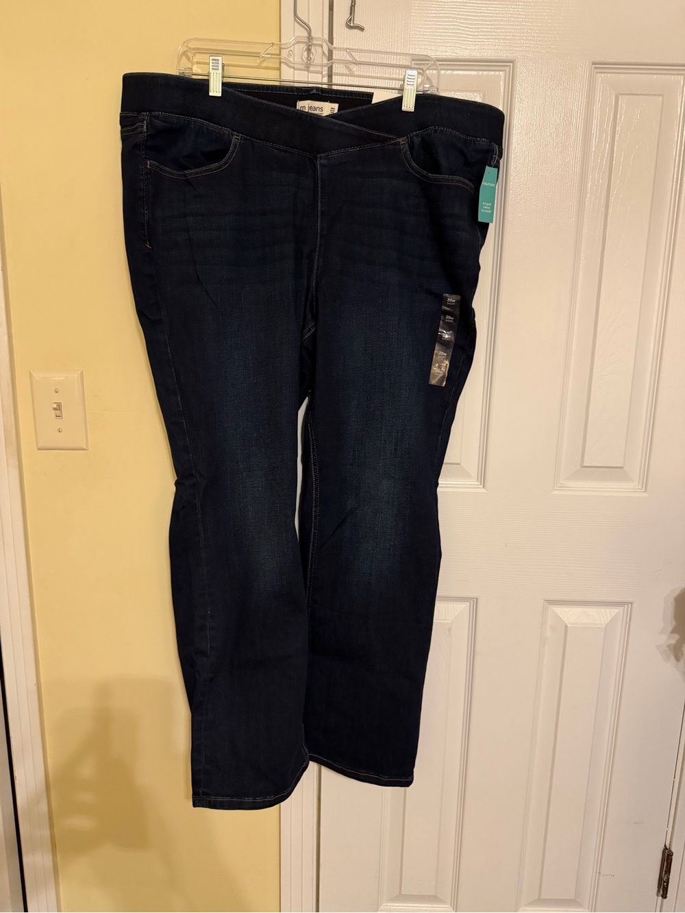 Dark Wash Women’s Stretch Jeans - Maurice’s Barely Boot Cut 20 W Short